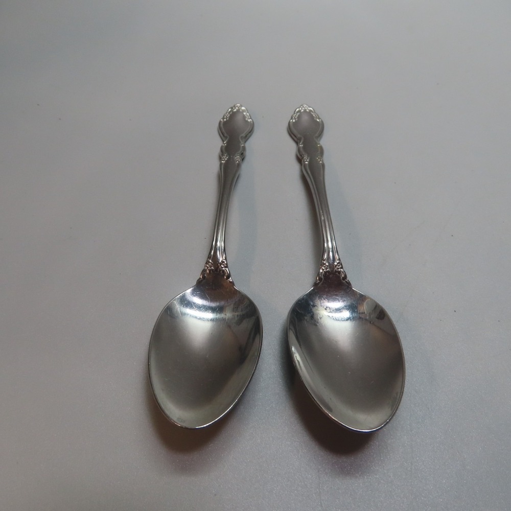 Oneida DOVER 2 Teaspoons Heritage Cube‎ Stainless Flatware Replacements USA